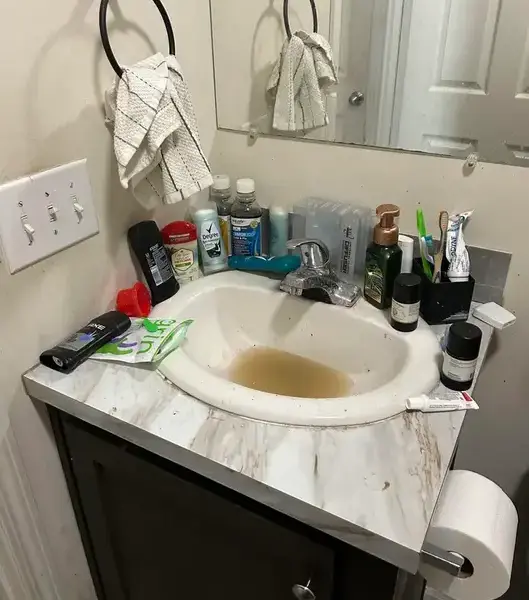 Dirty Bathroom Before