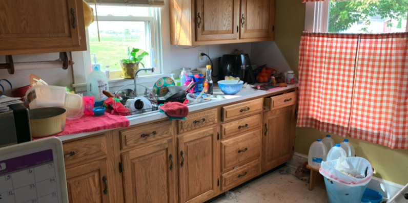 Dirty Kitchen Before
