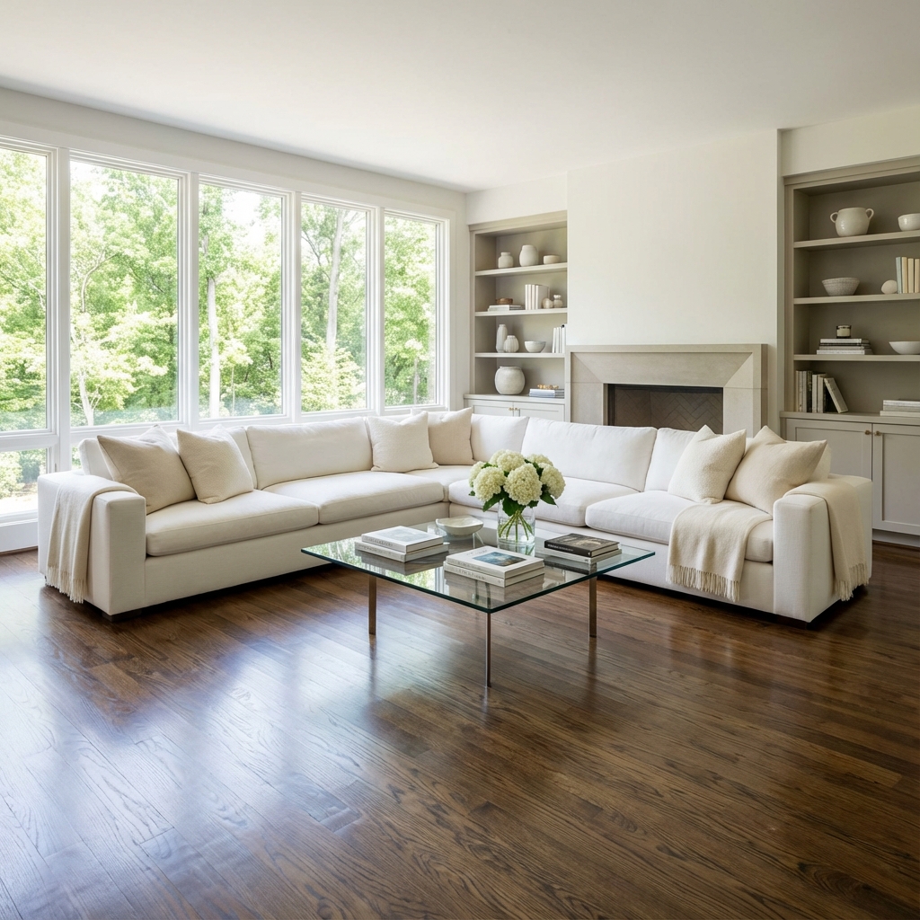 Sala de estar impecável